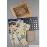 Collection of general sporting ephemera to include Arsenal 1936 autographs,