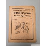 Tottenham Hotspur v. Sunderland home match programme, 2nd April 1921