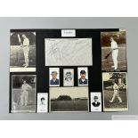 Cricket unique collage of Lancashire cricket Club, 1909,