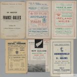 A collection of Rugy Union and Rugby League match programmes 1949 and later