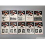 Complete run of Manchester United home league match programmes, 1955-56