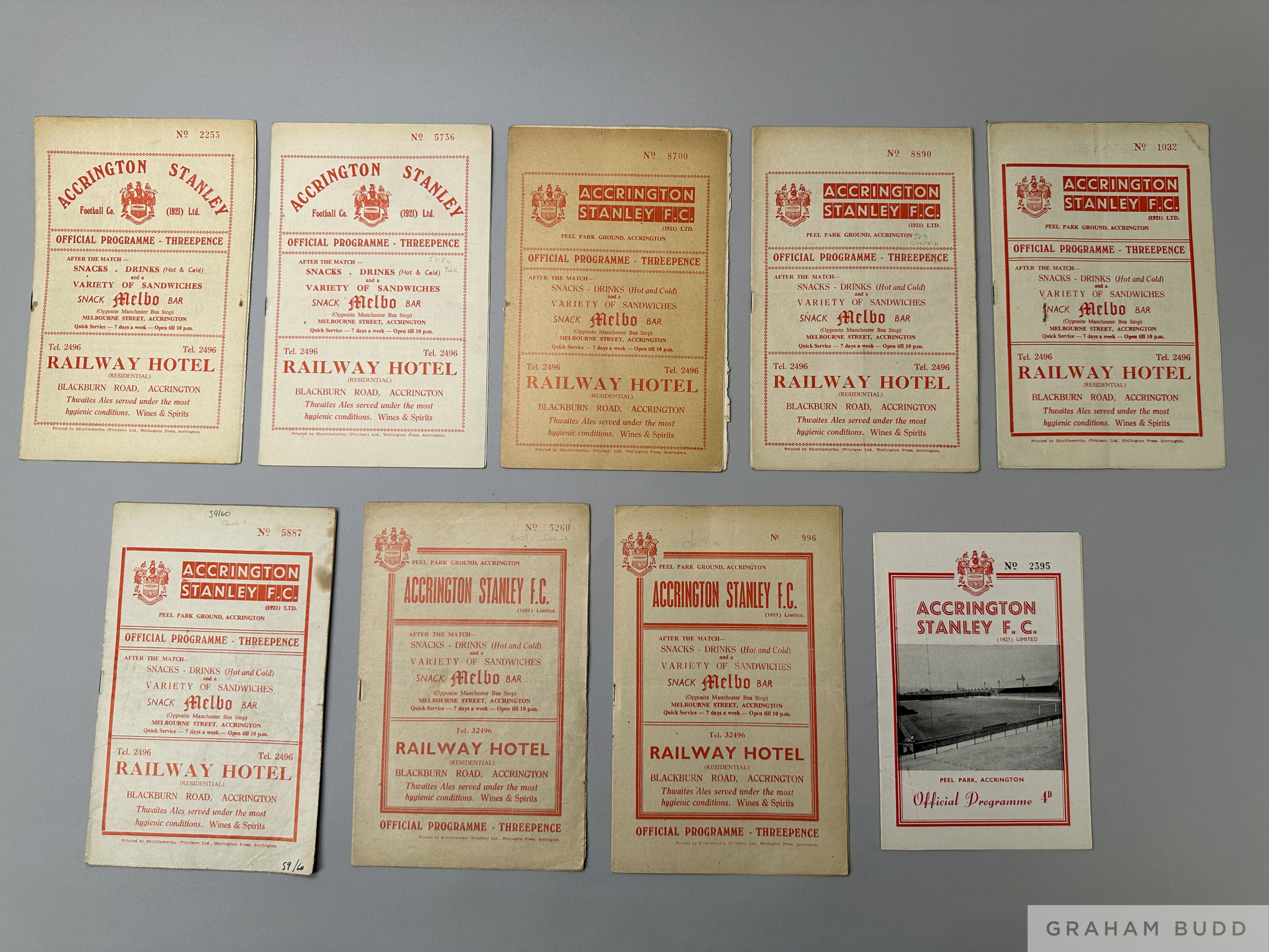 Eighteen Accrington Stanley match programmes 1940s to 1960s - Image 2 of 2