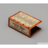 1928/29 Bristol City Fixtures Match Box holder