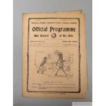 Tottenham Hotspur v. Manchester City home match programme, 12th February 1921