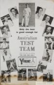 Australian and England cricket advertising posters,