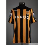 Kamil Zayatte orange and black No.24 Hull City short sleeved shirt