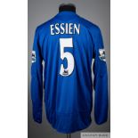 Michael Essein blue No.5 Chelsea long-sleeved Centenary shirt, 2005-06,
