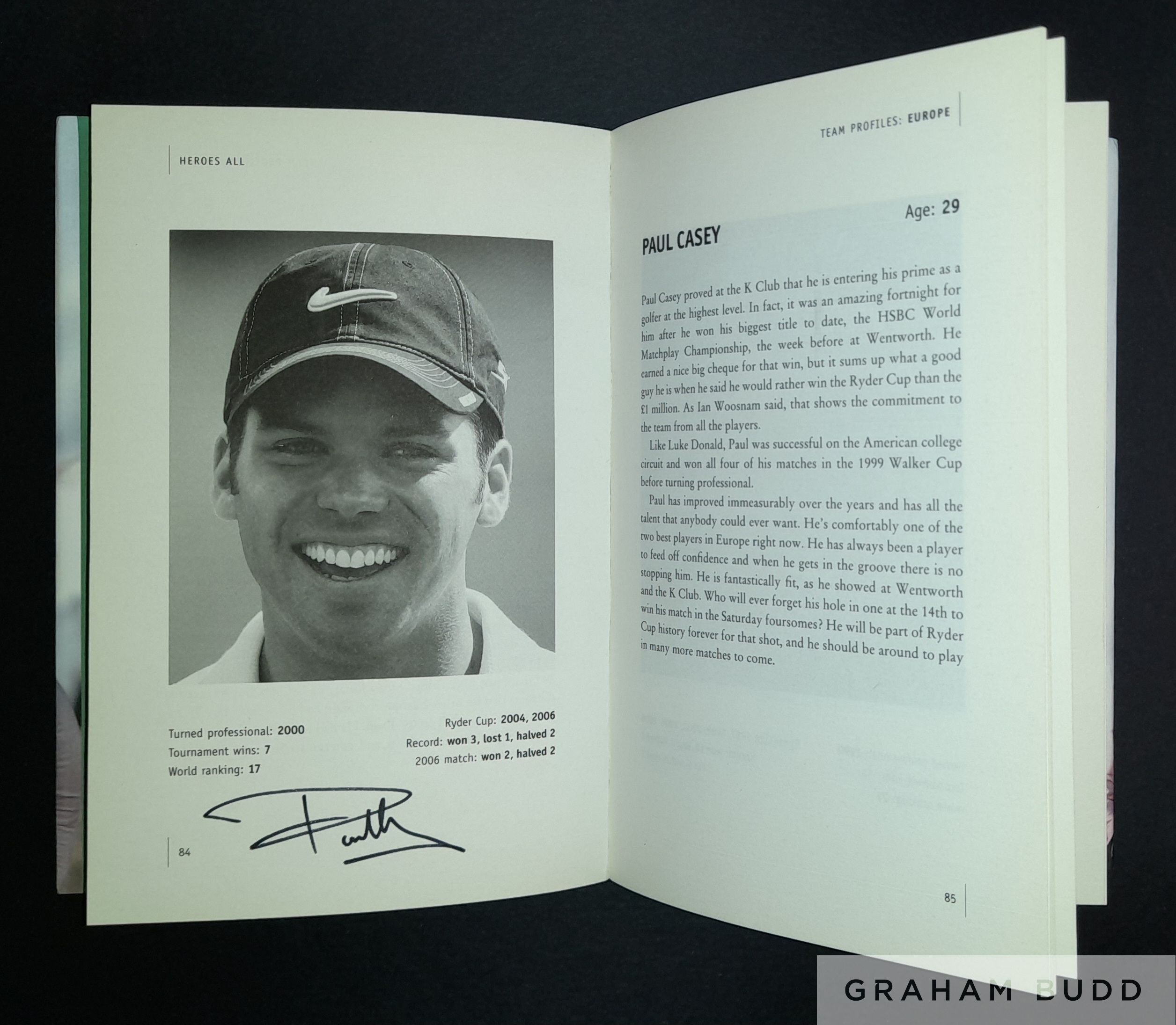 Golf: Darren Clarke multi signed book titled “My Ryder Cup Story 2006 Heroes All”, - Image 4 of 12