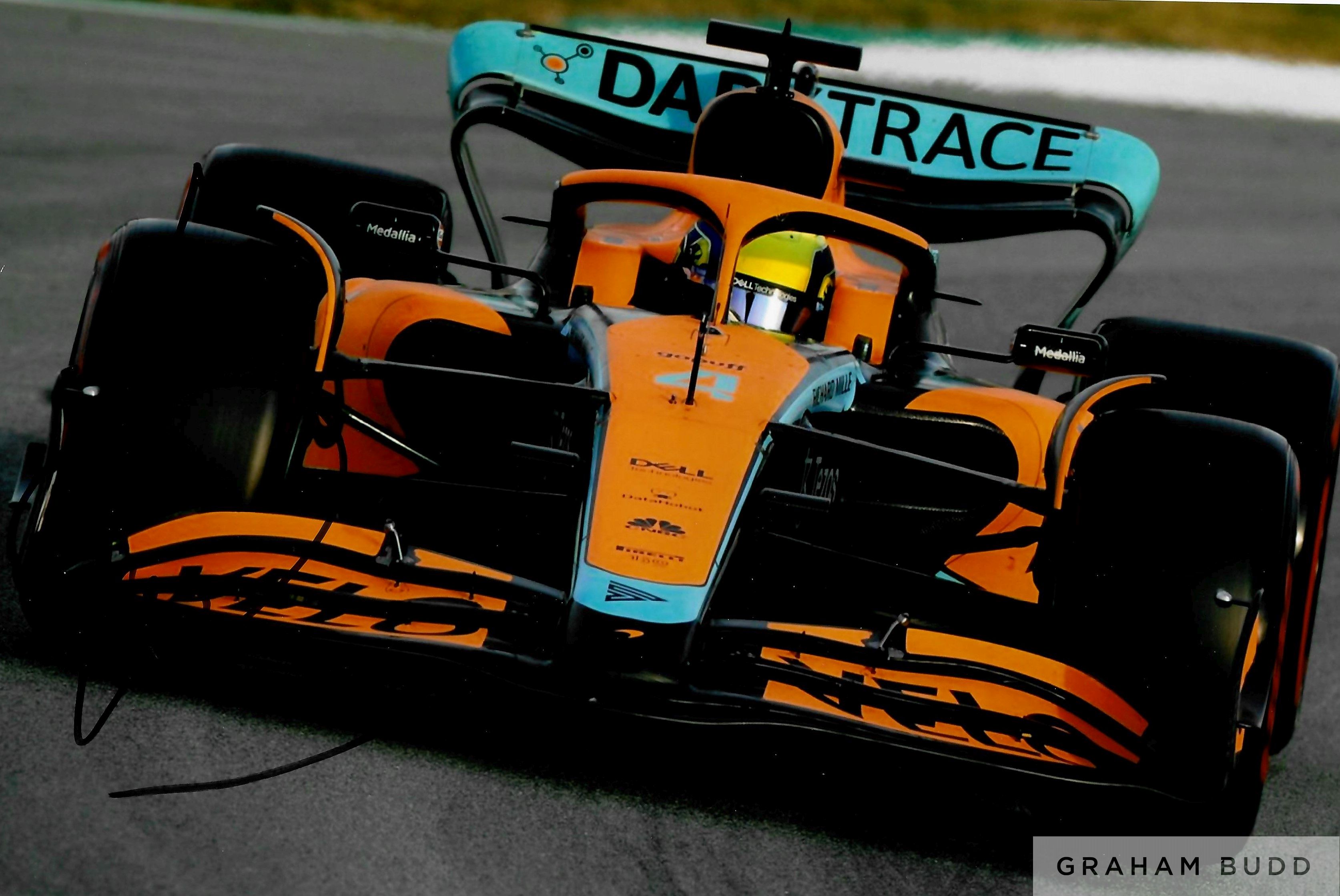 Lando Norris (UK) signed 2022 McLaren collection - Image 2 of 2