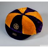 Albert Read orange and purple England v. Belgium International cap, 1921