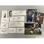 Collection of Manchester United autographs