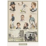 Lawn Tennis 'Tennis Match at Manchester' print featuring B.N. Akroyd