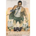 Ex-Pelé Collection: framed vintage movie poster for the film "Os Trombadinhas" [The Pickpockets]