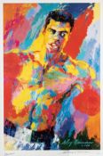 Leroy Neiman portrait of Muhammad Ali colour reproduction