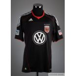 Jamie Moreno black No. 99 DC United short sleeved shirt, 2008-09