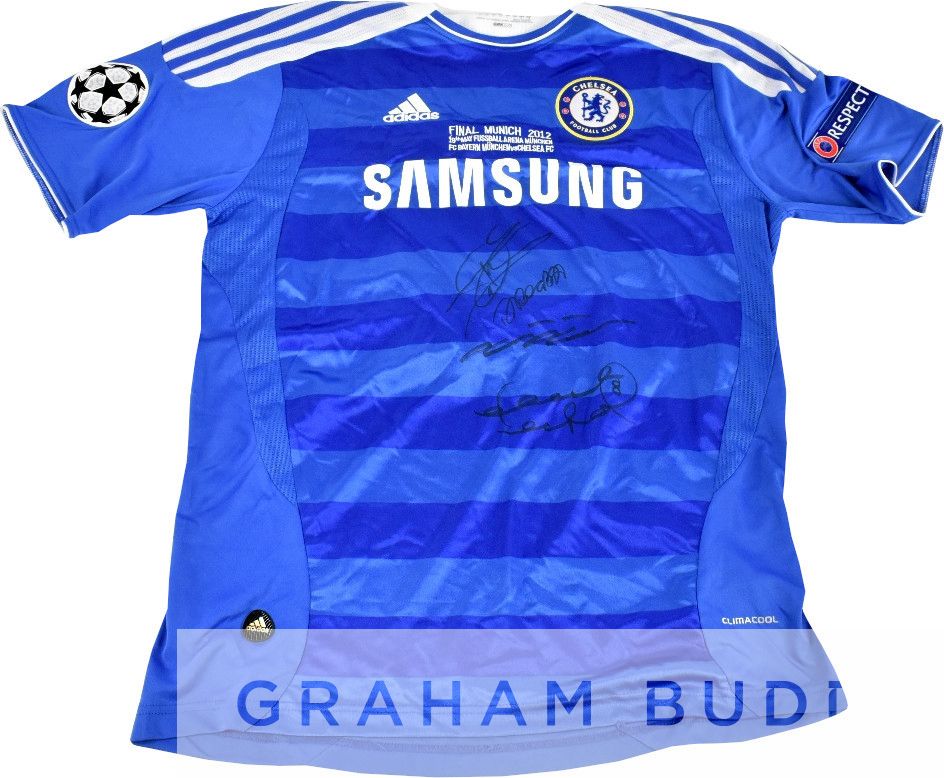 Chelsea 2012 Champions League winners embroidered, signed shirt by captain John Terry, Frank Lampard - Image 2 of 4