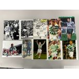 Ten signed photographs and pictures of Celtic legends including Lisbon Lions
