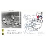 England 1966 World Cup winners FDC signed by Bobby Moore, Sir Alf Ramsey and Jimmy Greaves