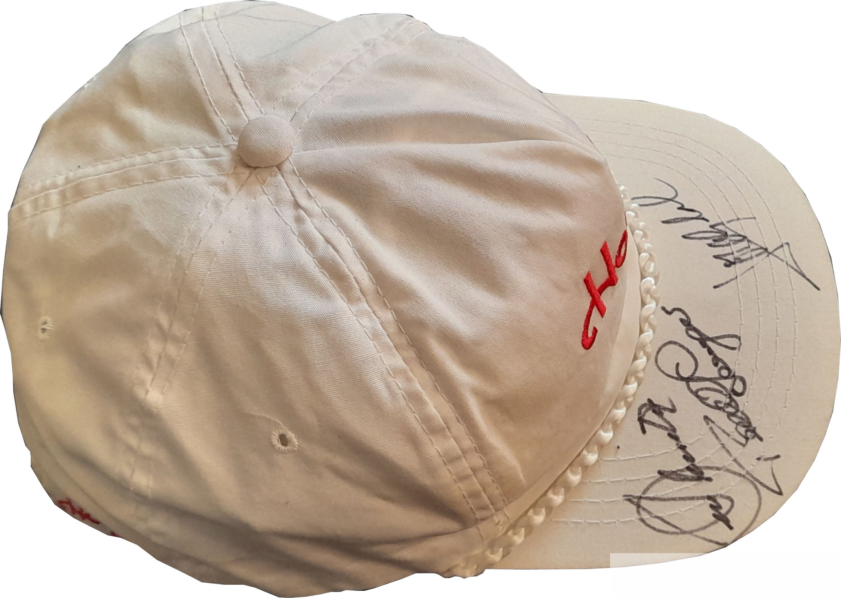 Golf: Multi signed 'Hogan' Baseball Cap, autographs of S. Ballesteros, B. Langer & J.M. Olazabal - Image 2 of 3