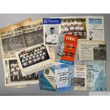A collection of various Tottenham Hotspur match programmes, handbooks and magazines
