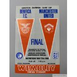 Manchester United v. Benfica European Cup Final match programme, 29th May 1968