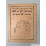 Tottenham Hotspur v. Huddersfield Town home match programme, 30th April 1921