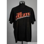 Tom Schwarz black pre-fight worn t-shirt v Tyson Fury,