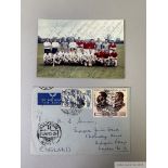 England 1962 World Cup autographed squad photograph