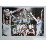 West Ham United 1980 FA Cup Winners signed montage made up of high resolution images from the final,