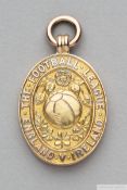 Tommy Wilson 9ct gold 1924 Football League Representative Medal
