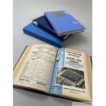 Four bound volumes of Tottenham Hotspur home match programmes