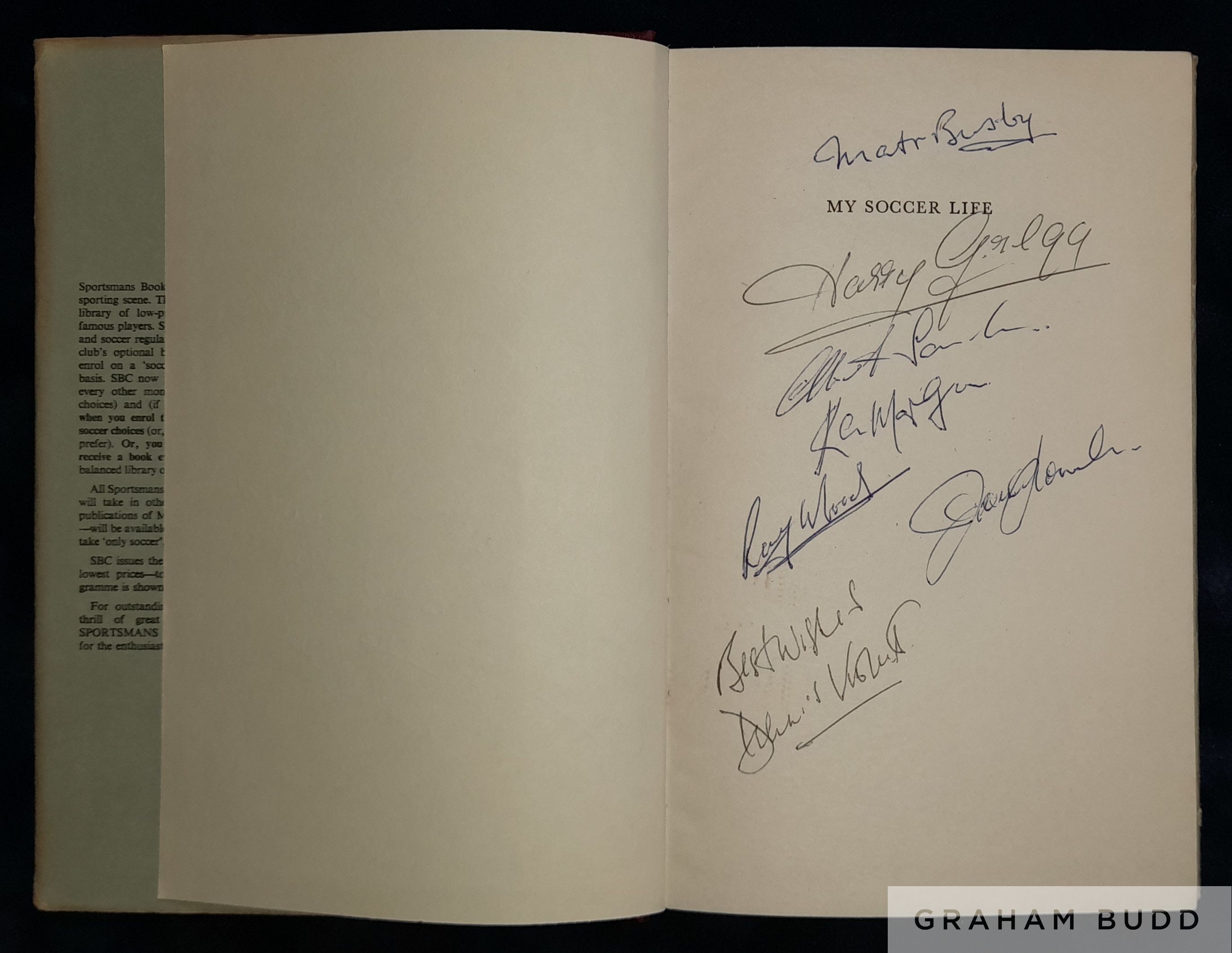 Bobby Charlton My Soccer Life multi signed book by his team mates from the Busby Babes era - Image 3 of 5