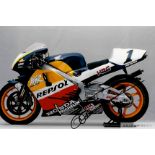 Moto GP Legends, collection of six signed photographs,