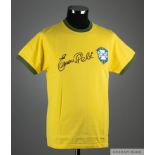 A replica Brazil shirt autographed by Pele