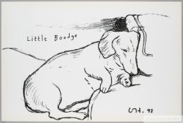 David Hockney OM CH RA lithograph poster 'Little Boodge' 1993