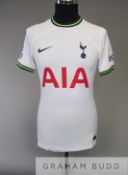 Harry Kane signed white Tottenham Hotspur no.10 shirt, season 2022-23