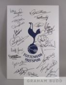 Tottenham Hotspur 'Legends' signed white signage board