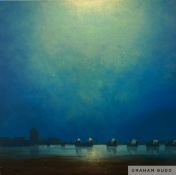 Lawrence Coulson 'Moonlight, Thames Barrier', 2014