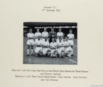 Watford FC b&w team photograph, dated 5th September 1962,