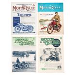 Collection of vintage motor cycling magazines