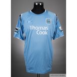Darius Vassell sky blue No.11 Manchester City short-sleeved shirt, 2005-06