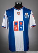 Tomo Sokota blue and white No.19 FC Porto short-sleeved shirt, 2005-07