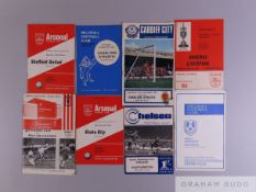 Selection of 1960s programmes of clubs