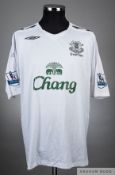Joseph Yobo white No.4 Everton short-sleeved shirt, 2007-08