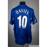 Simon Davies blue No.10 Everton short-sleeved shirt, 2005-06