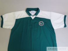 An International green and white Pakistan no.8 shirt