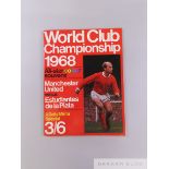 Fully signed Manchester World Club Championship 1968 souvenir programme,