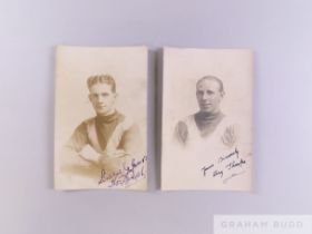 Two Leeds City signed postcards, 1916