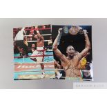 Superb collection of high quality autographed boxing photographs,