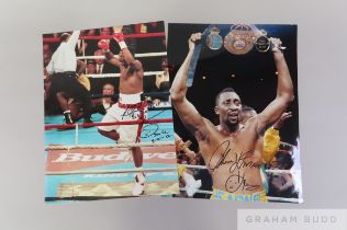Superb collection of high quality autographed boxing photographs,